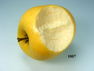 Delicious-Apfel angebissen