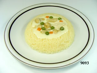 Reisrand mit Ragout (zusammenhängende Einheit)
