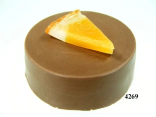 Schoko-Taler hell Orange (VPE=3 Stück)