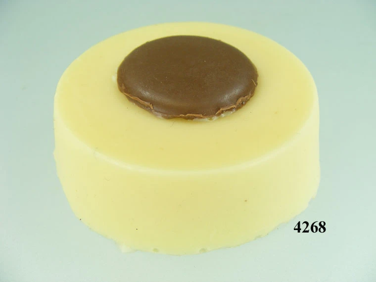 Produkt - Schoko-Taler weiß verziert (VPE=3 Stück)
