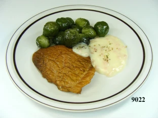Steak mit Rosenkohl (zusammenhängende Einheit)