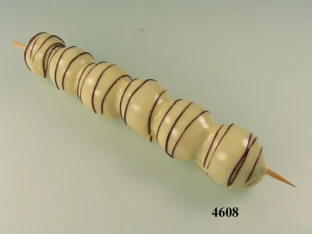 Fruchtspieß Milchschokolade Traube mit Verzierung Lebensmittelattrappe