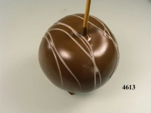 Schokoapfel Vollmilchschokolade mit Verzierung Lebensmittelattrappe