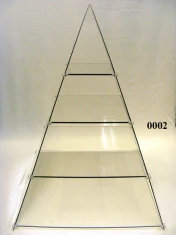 Ernährungspyramide m. 4 Seitelteilen leer
