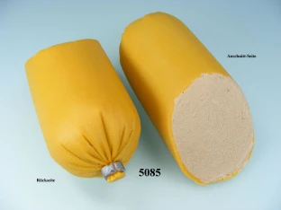 Leberwurst fein angeschnitten Lebensmittelattrappe