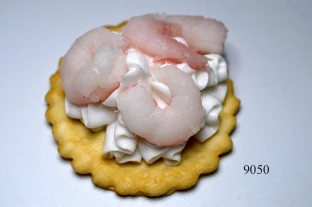 Kräcker mit Shrimps