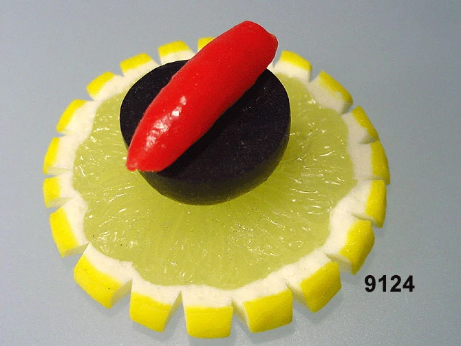 Produkt - Zitronen-Scheibe / Olive schwarz