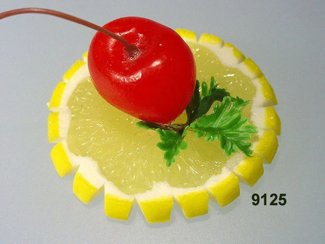 Produkt - Zitronen-Scheibe mit Herzkirschen