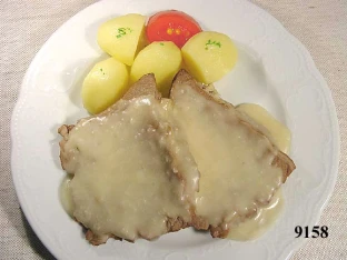 Ochsenfleisch m. Meerrettichsauce (zusammenhängende Einheit)