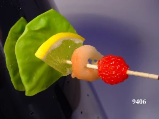 Spieß Himbeere/Shrimp