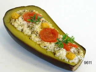 gefüllte Aubergine Lebensmittelattrappe