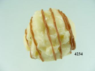 Praline weiß verziert (VPE=3 Stück) 