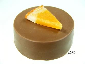 Schoko-Taler hell Orange (VPE=3 Stück) 