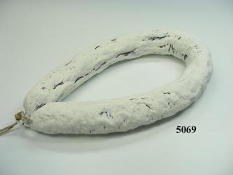 Italien. Salami Ring weiß K43 Lebensmittelattrappe 