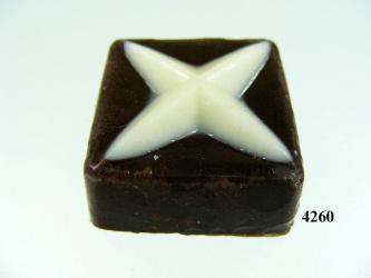 Praline dunkel verziert (VPE=3 Stück) 