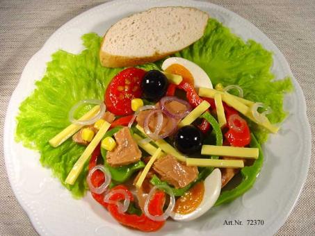 Thunfisch-Salat ohne Teller 