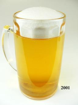 Bierkrug 0,4 Ltr (echtes Glas) 