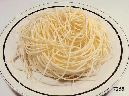 Spaghetti einzeln (100 gr.) wie in der Abbildung ohne Teller 
