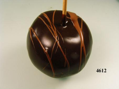 Chocolate apple dark chocolate with ornamentation 