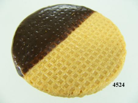 Eiswaffel rund m. Schokolade 