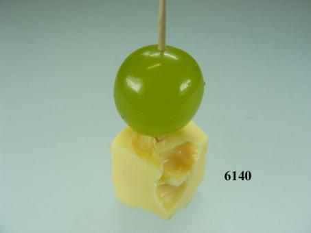 cheese Emmentaler with grape green 