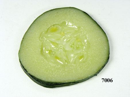 slice of  cucumber with paring 