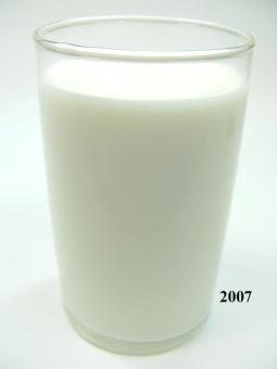 Milch (echtes Glas) 