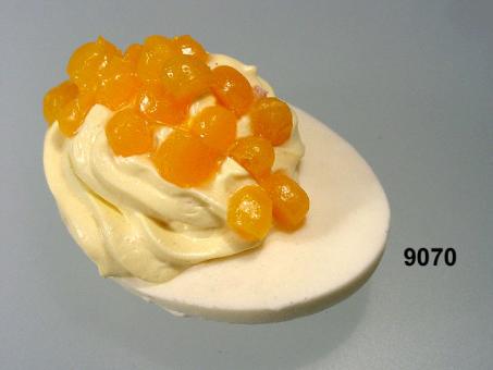 egg with caviar yellow 