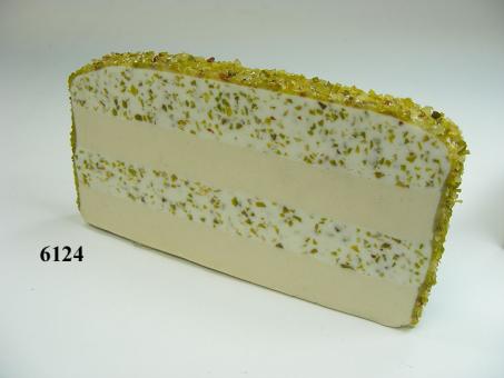 sliece of pistachio cheese 
